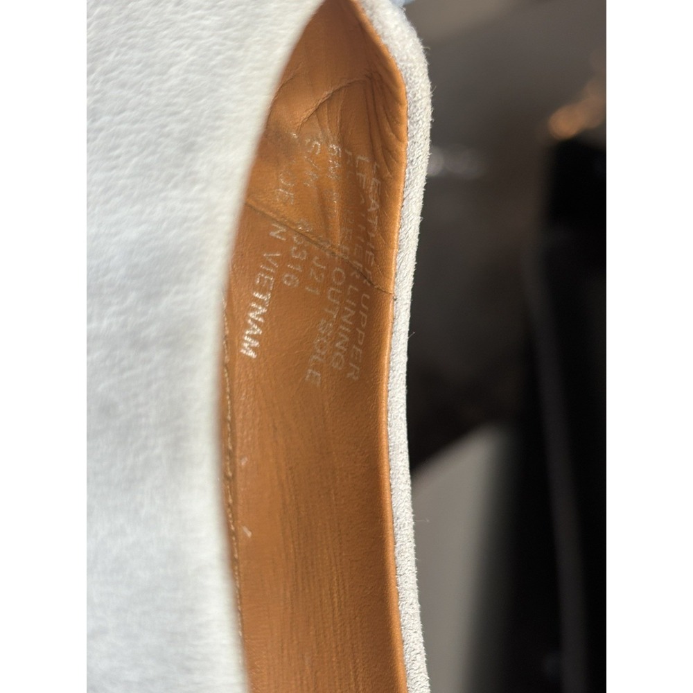Tory Burch blue  Suede kid Chelsea Ballet Flats, sz 6B, Pre-owned, no box or bag - Picture 7 of 15